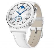 ����� ���� HUAWEI GT 3 PRO FRIGGA-B19 43 �� (55028857), Silver Bezel White Leather /�����