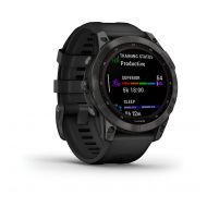 (010-02540-21) ����� ���� Garmin, fenix 7 Sapph Solar, Carbon Gray 